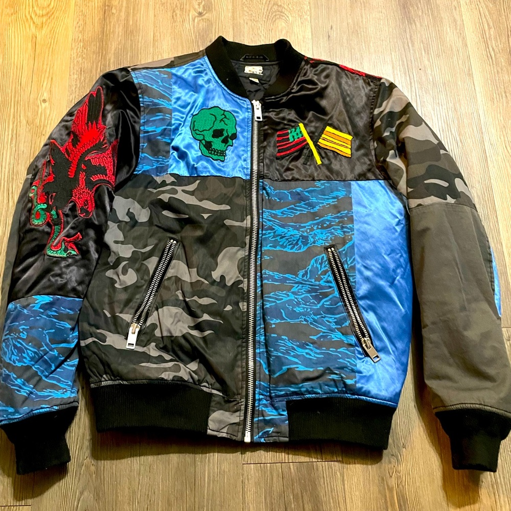 Diesel multi print Bomber jacket